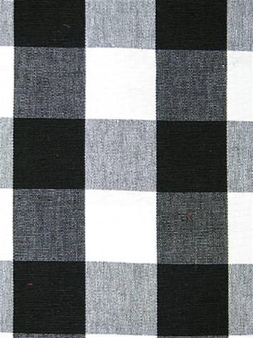 Squared Black Cream Check Fabric
