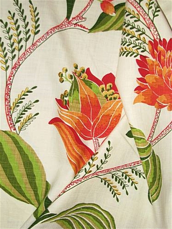 Sylvie 340 Mandarin Botanical Fabric