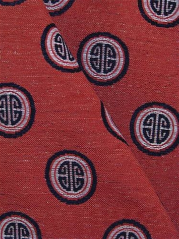 Token Carmine Chinoiserie Medallion Regal Fabric