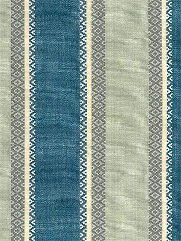 Valencia Stripe Blue Aqua Cotton Fabric