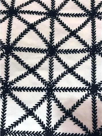 X Framed Black  Kate Spade Fabric