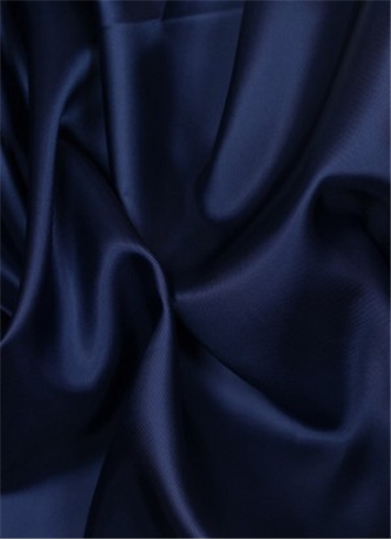 Navy China Silk Lining Fabric