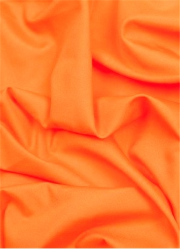Neon Orange China Silk Lining Fabric