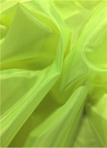 Neon Yellow China Silk Lining Fabric