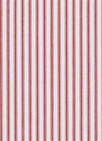 New Woven Ticking 30 Red