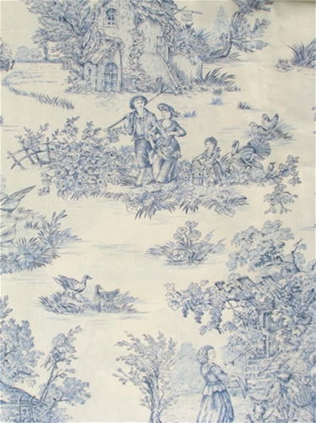 Heirloom Pastorale 2 White / Blue Covington Fabric 