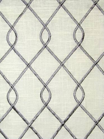 Rico Grey Embroidered Fabric