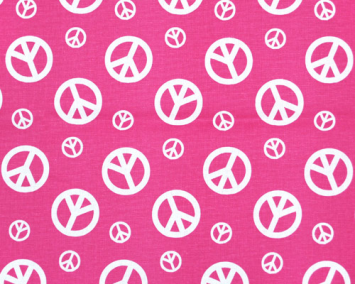 Peace Candy Pink/White