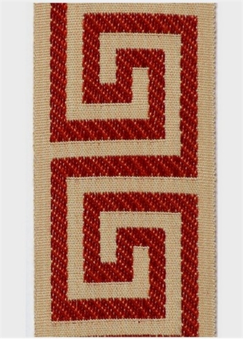 Red Greek Key Tape 825-415