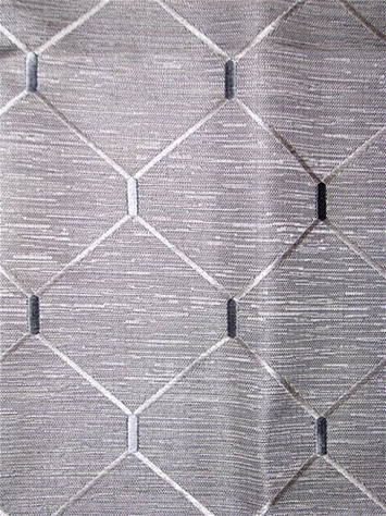Abaca 915 Urban Grey Embroidered Fabric