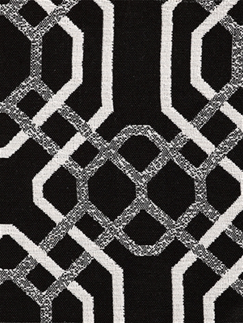 Alexandria Black White Bella Dura Fabric