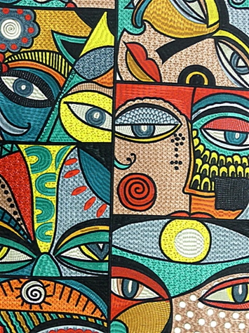All Eyes On Me 100 Multi Covington Fabric