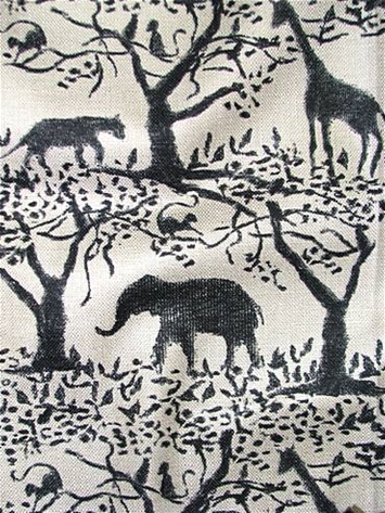 Taro Black Block Print