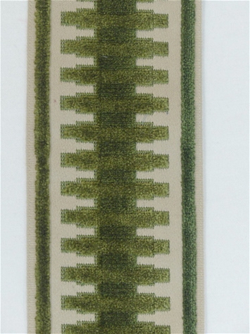 Rails Olive Green and Taupe Chenille Trim Tape