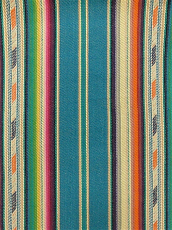 Bandolier Stripe Teal Multi Laura & Kiran
