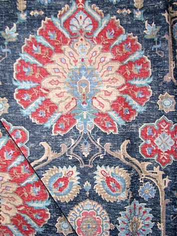 Bashir 534 Ink Rug fabric