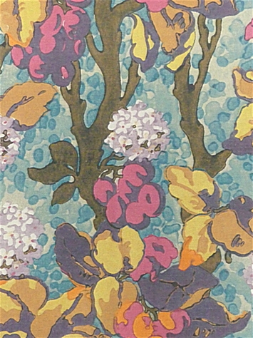 Bell Blooms Cyan Floral P Kaufmann Fabric 