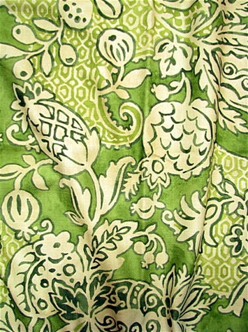 Bruges Avocado Batik Jacobean