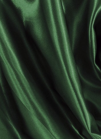 Hunter Green Crepe Back Satin Fabric