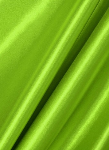 Lime Crepe Back Satin Fabric