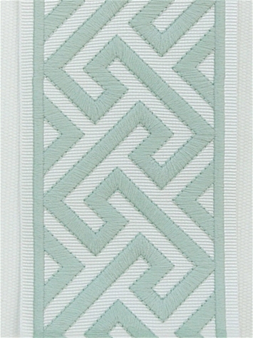 Capri Spearmint Embroidered Trim Tape Europatex 