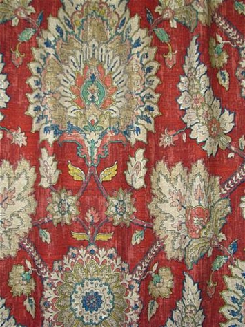 Castleford Garnet Damask Waverly Fabric