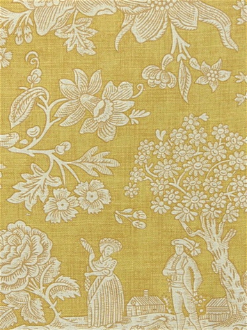 Cecelia Toile Saffron Fabricut Fabric