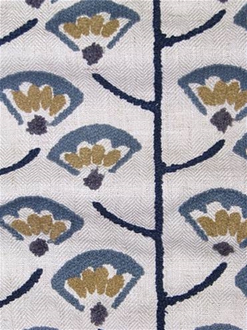 Crewel Fabric Luca River