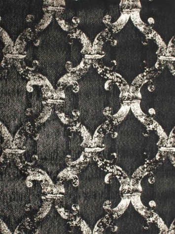 Dazzle Damask Black Europatex Fabric