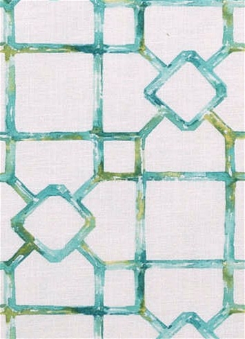 Dinah 23 Lagoon Lattice Fabric