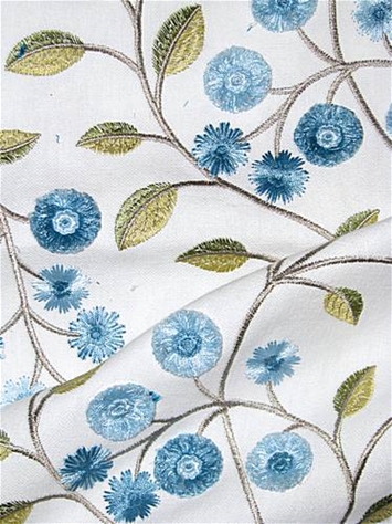 Dixie 521 Aquamarine Clipped Embroidery