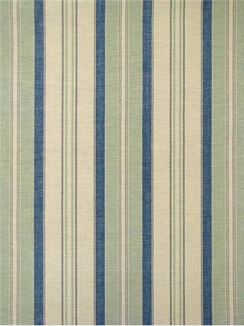 Dover Stripe Cream Aqua Blue