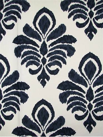 Elan Damask Indigo Crypton Fabric