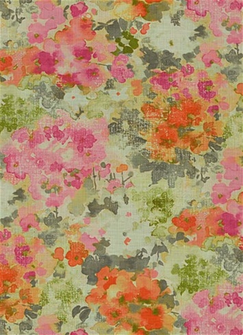 Fleurie 77 Peche Floral Fabric