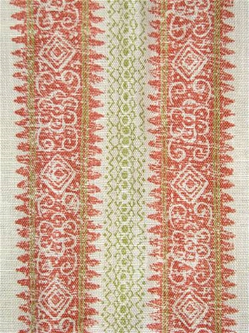 Frascati Coral Stripe Charlotte Moss Decorator Fabric