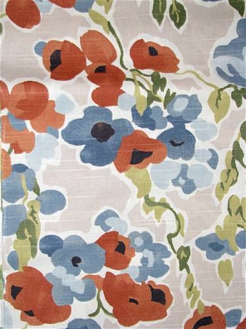 Fresh Bouquet Persimmon Floral Fabric