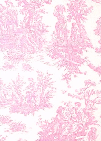 Jamestown - Baby Pink Toile Fabric