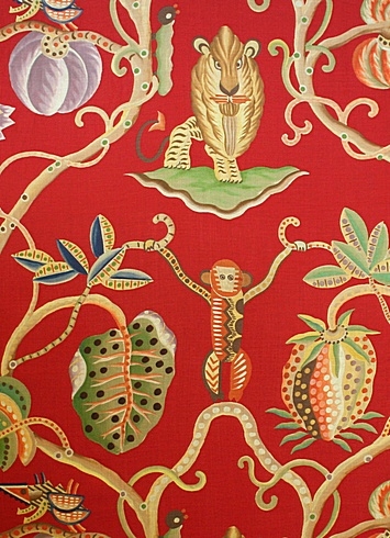 Clarence House Jembala Print 34054 Red