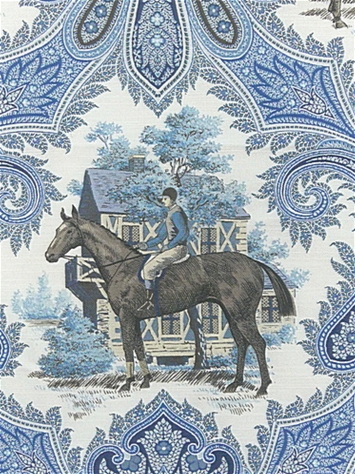 Jockey Club Sapphire P Kaufmann Fabric