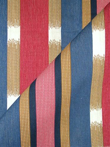 Kanta Stripe RR Berry Ikat Fabric
