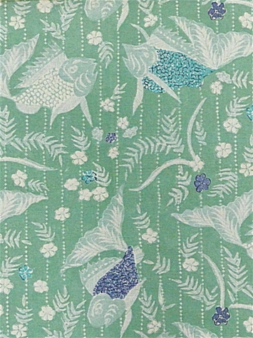 Koi Pond  Jade P Kaufmann Fabric