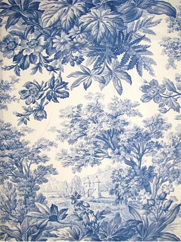 Schumacher Fabric La Campagne Delft