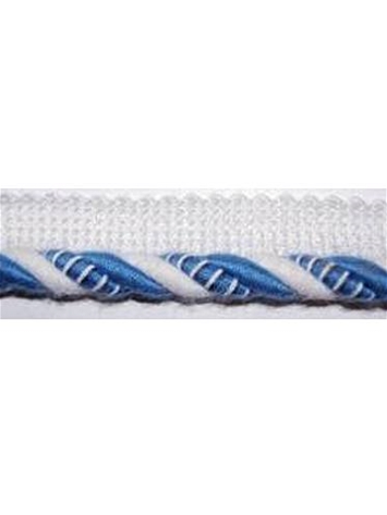 Sunbrella 3/8 Inch Cord Edge Sapphire Stripe