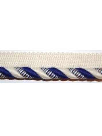 Sunbrella 3/8 Inch Cord Edge Navy Stripe