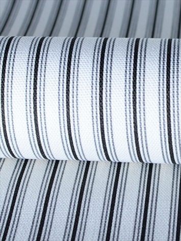 Cottage Stripe Onyx Magnolia Home Fashions Fabric