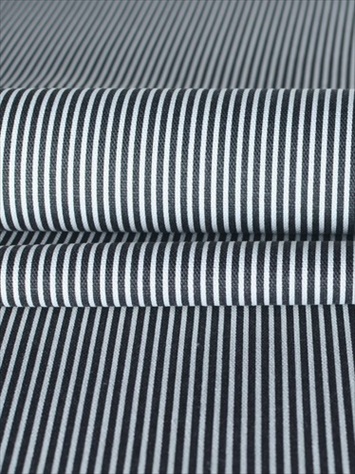 Oxford Stripe Onyx Magnolia Home Fashions Fabric