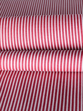 Oxford Stripe Scarlet Magnolia Home Fashions Fabric