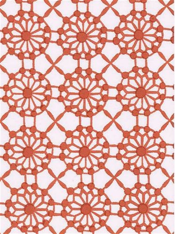 Mahal Print Coral White Cotton