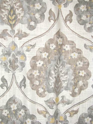 Marquette Grey Medallion Fabric