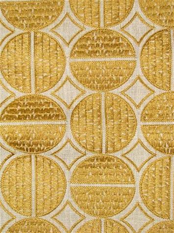 Medallions Coin Embroidered P Kaufmann Fabric